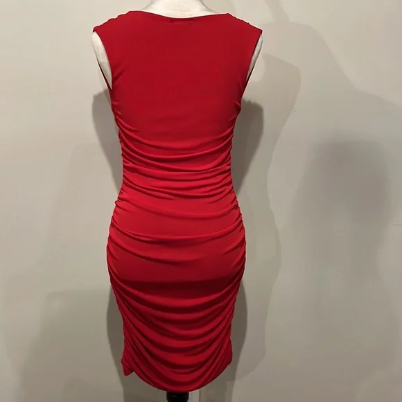 Casting women’s small red cocktail dress size T1 (2-4) - Picture 2 of 14